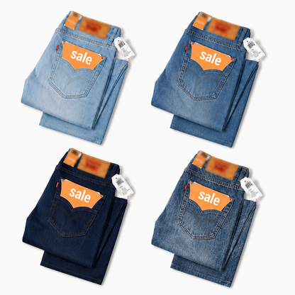 Men’s Comfort Stretch Slim Straight Leg Denim Pants Casual Daily Wear